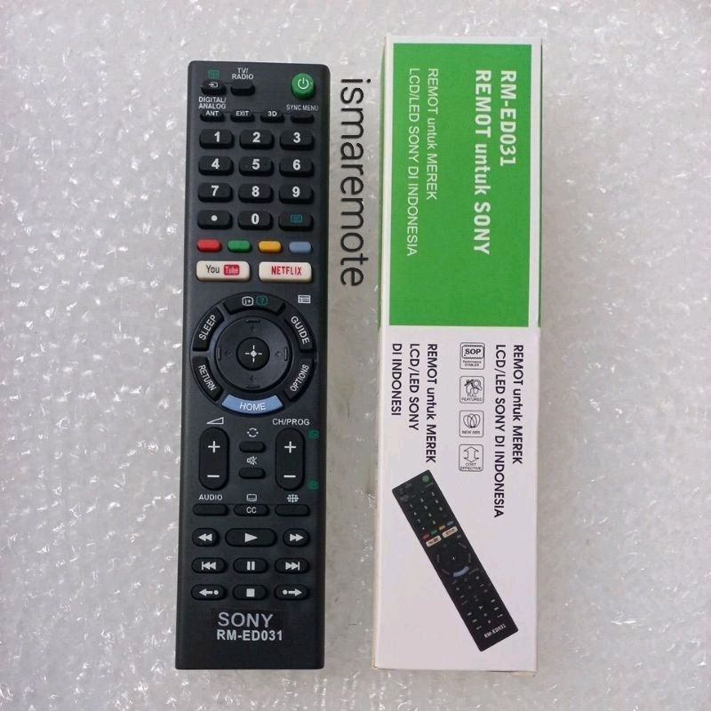 REMOTE REMOT TV SONY SMART TV 3D LED LCD YOUTUBE NETFLIX RMT TX 300P,RMT TX202P,RM TX300U,RMT TX100U