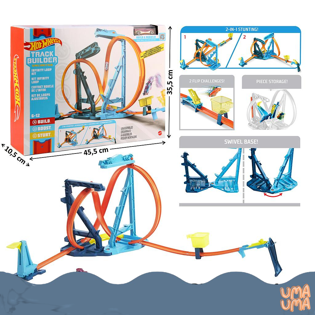 Hotwheels TRACK BUILDER UNLIMITED - Track Hotwheels Ori