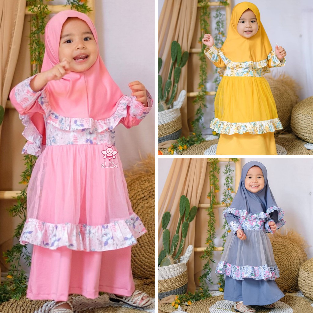 Gamis Anak Perempuan - Dress Anak Perempuan - Baju Muslim Anak Perempuan  - Safwa Dress