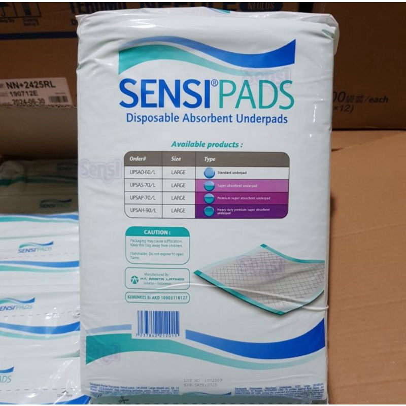 Sensipads / Underpad Sensi / Under Pad / Perlak