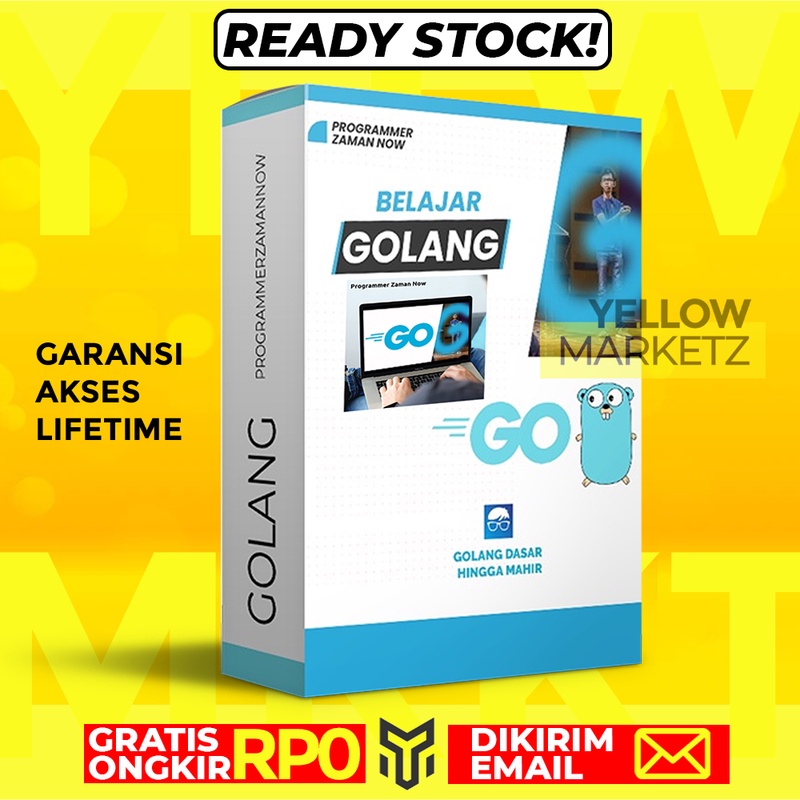 Jual BELAJAR GOLANG - Dari Pemula sampai Jago Programming Jaman Now