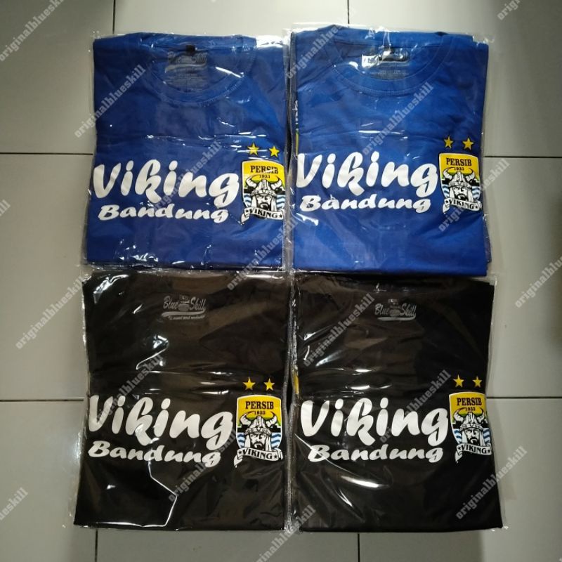 Kaos persib pendek / kaos bobotoh persib / kaos viking bandung untuk pria dan wanita / kaos originalblueskill