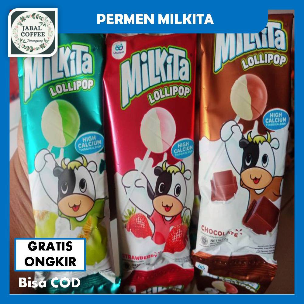 Permen Susu Milkita Loli / Permen Susu / Permen Milkita Tusuk / Milkita Permen Susu Assorted J42