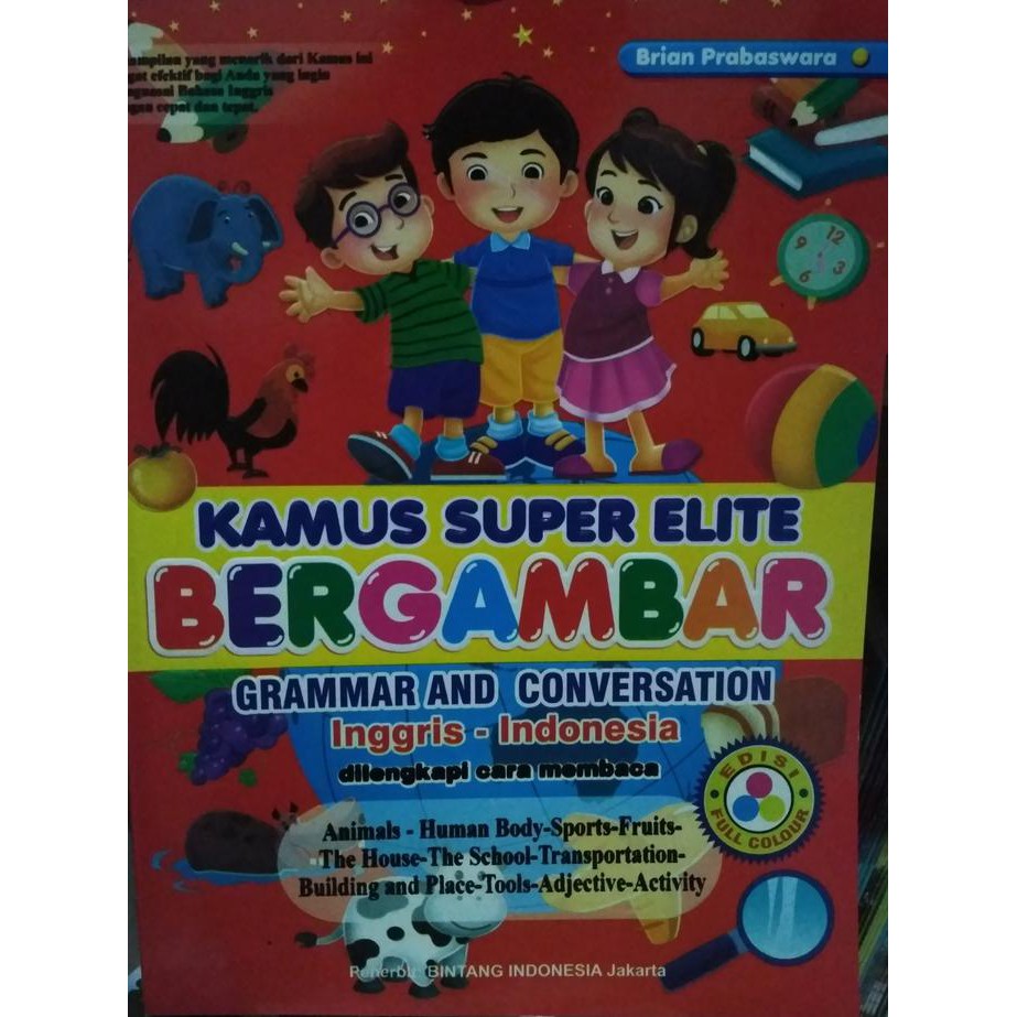 Kamus Buku Bahasa  Kamus BERGAMBAR Anak Inggris  Indonesia 