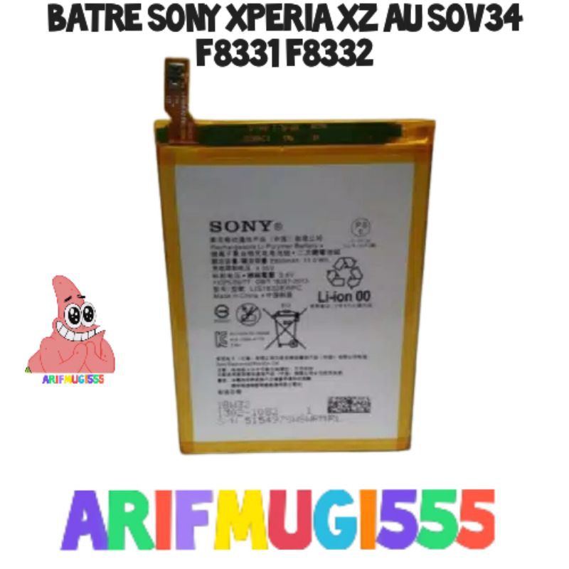 Battery Battray Baterai Batre Batu Sony Xperia XZ DOCOMO Au Sov34 F8331 F8332 Original