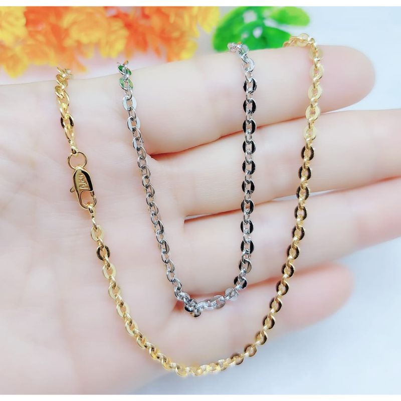 Xuping - kalung xuping Nori kaca anti karatan gold silver