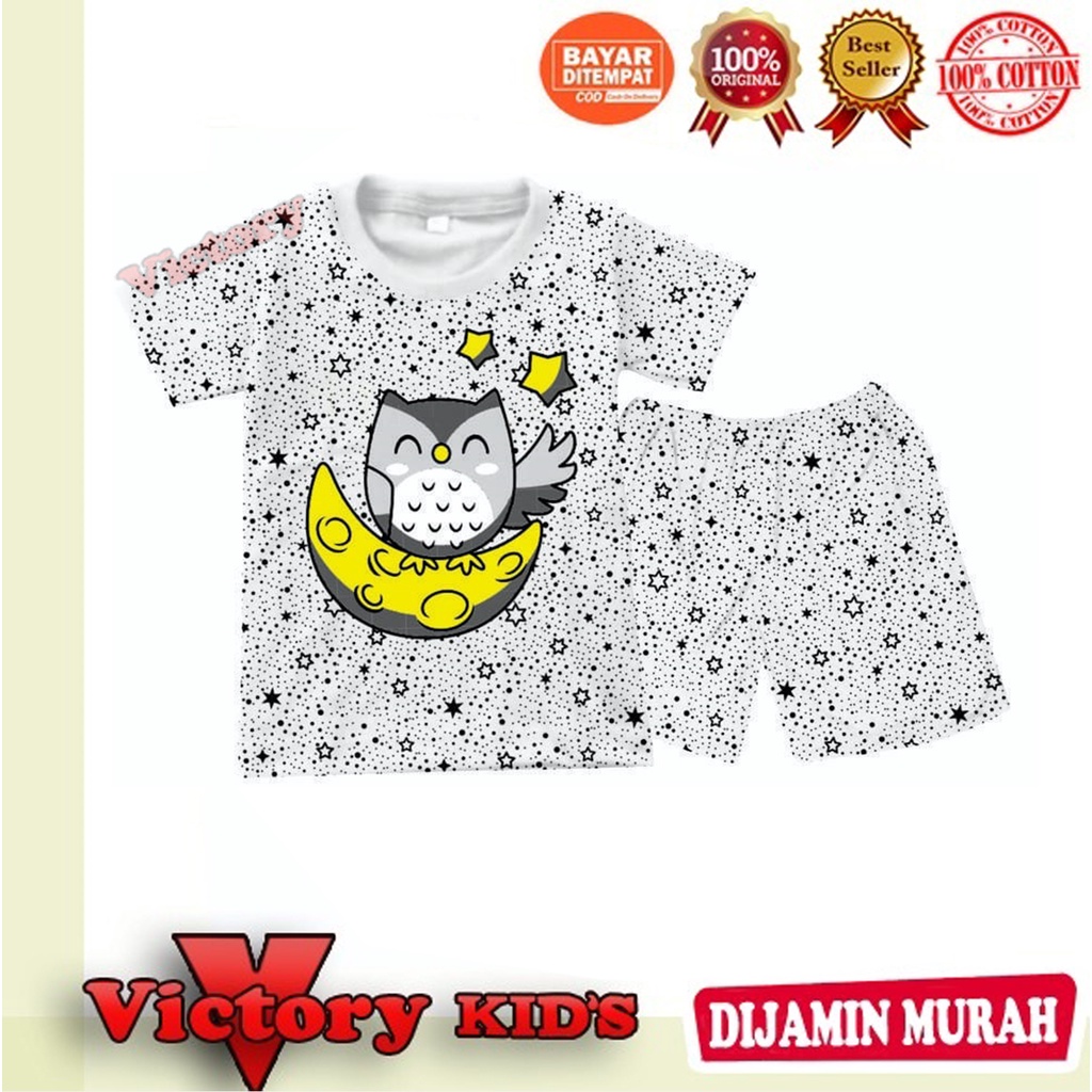 setelan tangan pendek anak laki-laki/perempuan 1-10 tahun