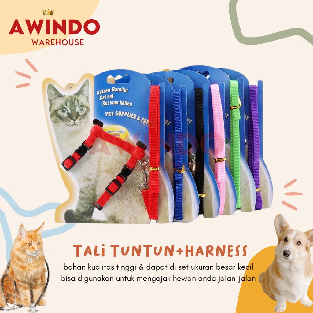 HARNESS - Tali Tuntun Hewan Kucing Anjing Kelinci Cat Dog Leash