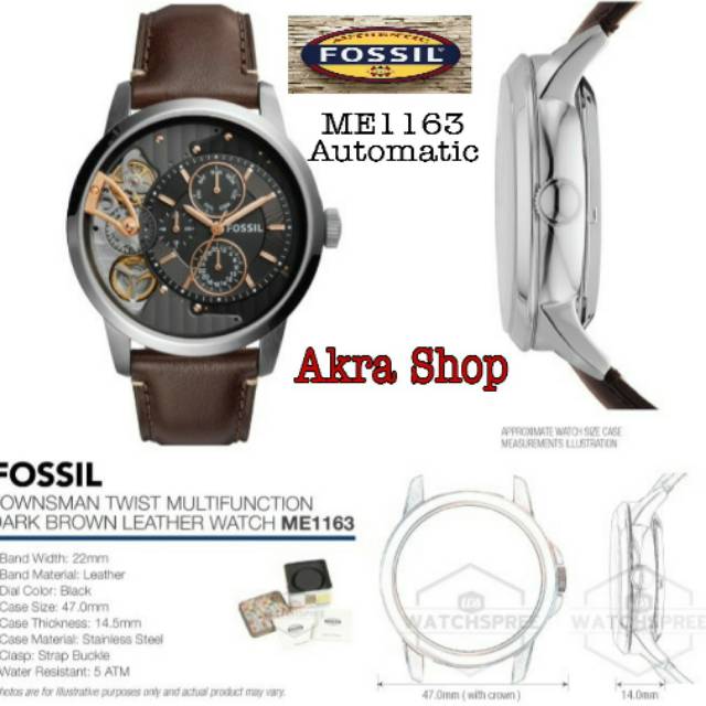 Jam tangan pria fossil original type ME 1163 Automatic