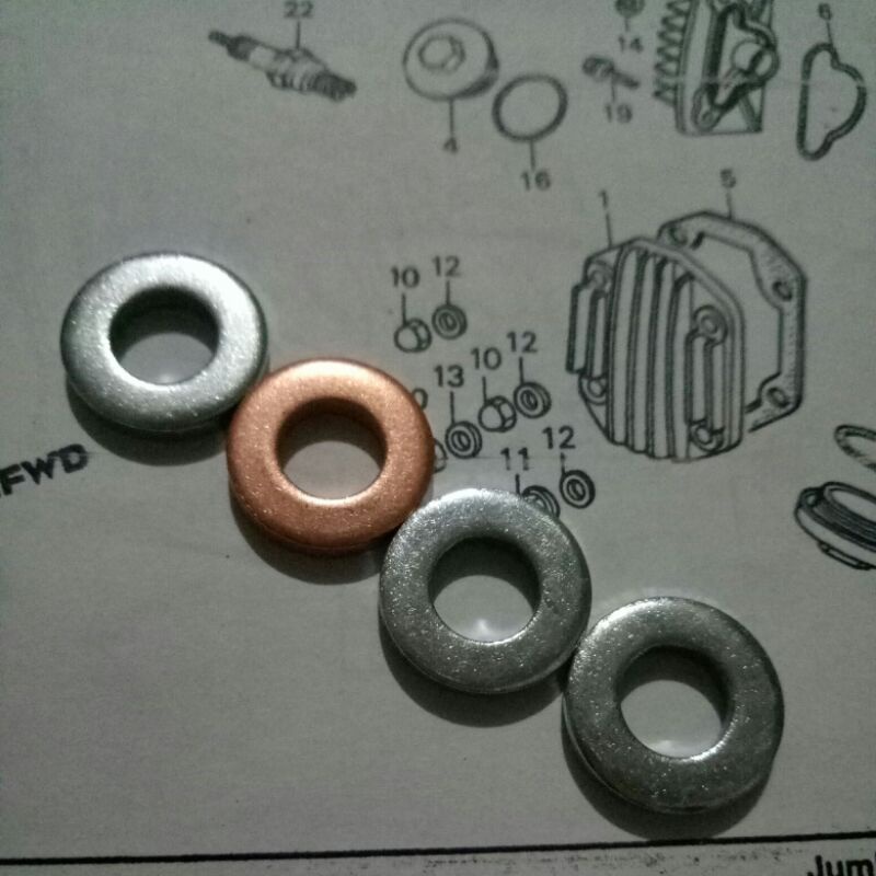 ring cover cylinder head honda win grand supra prima