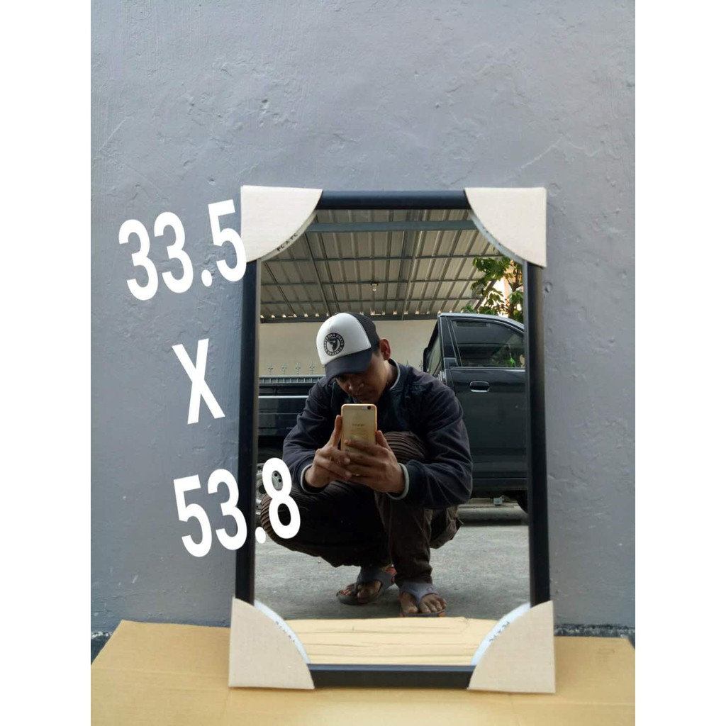 KACA CERMIN GANTUNG UK 33.5 X 53.8 CERMIN DINDING MININALIS CERMIN TEMBOK HIGH QUALITY