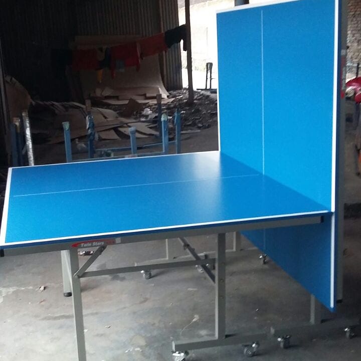 Tenis Meja Lapangan Pingong Bahan MDF Roda Cakram