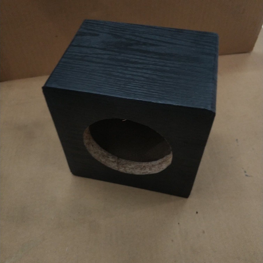 Box Speaker Single 4IN 4 Inch Kayu Kotak Ukuran 16cm x 16cm x 12cm