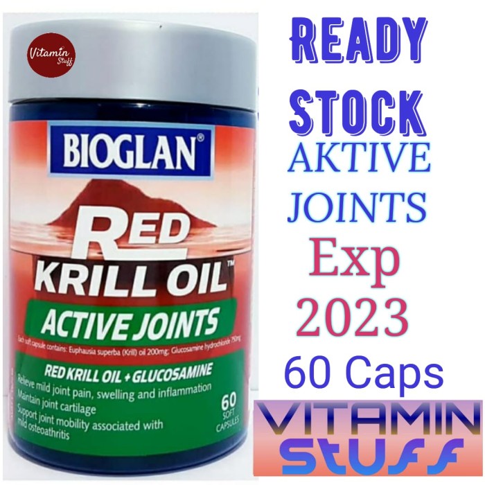 SALE Bioglan Red Krill Oil Active Joint 60 Kapsul