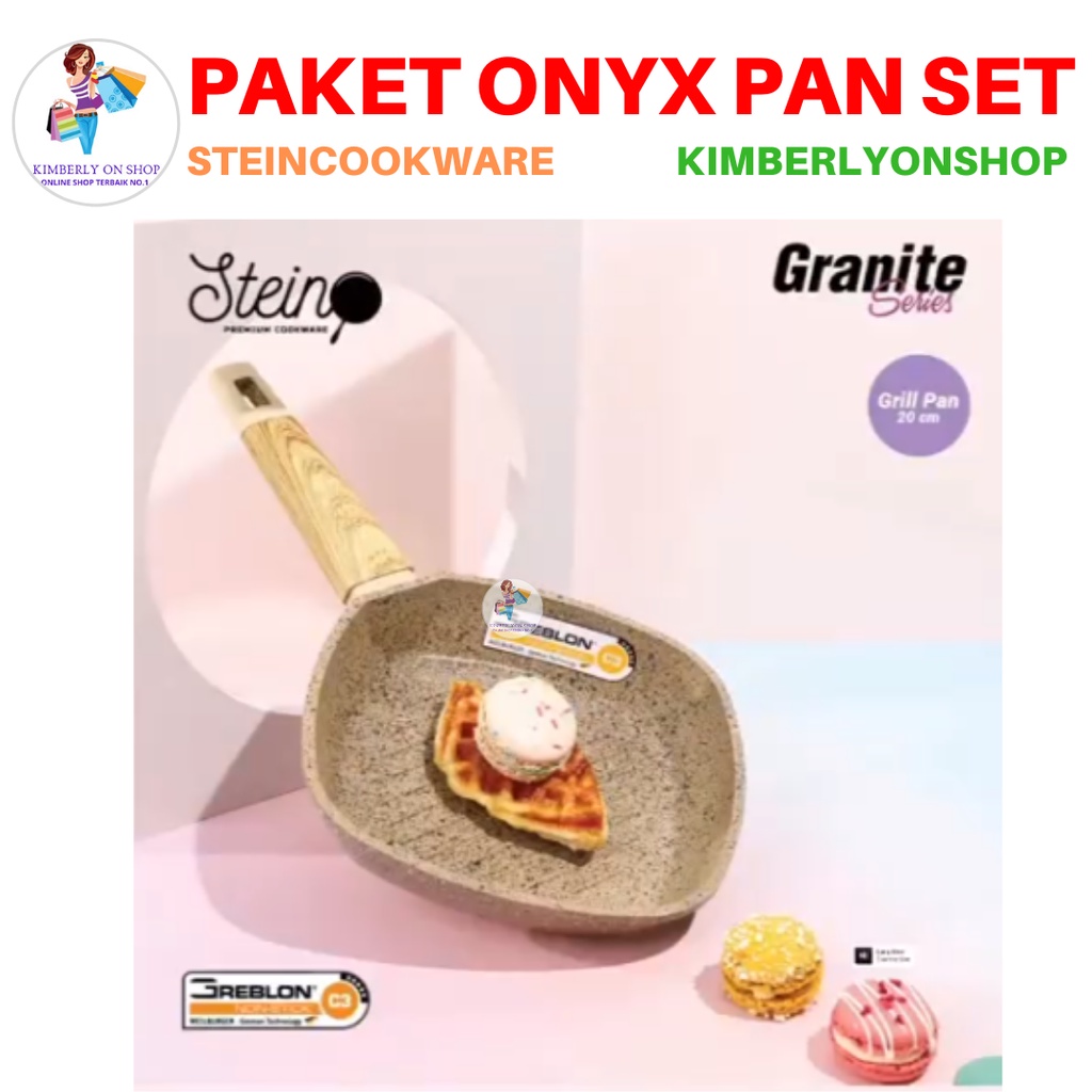 Paket Onyx Granite Series Panci Set Stein Cookware