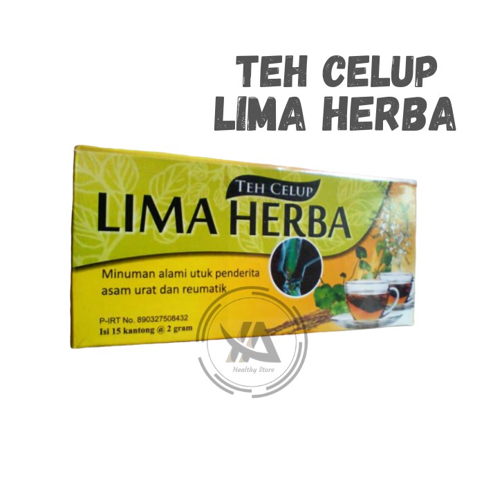 

Teh Lima Herba / Teh Celup Lima Herbal Untuk Asam Urat Dan Rematik #YA102