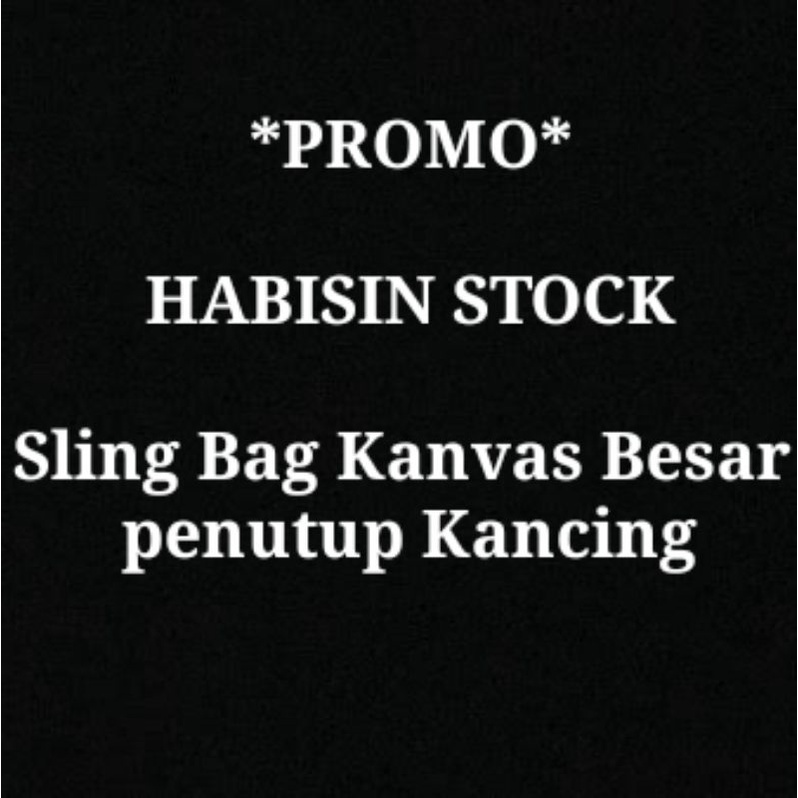 (ngabisin stok) SLING BAG kanvas motif size Besar (penutup kancing magnet)