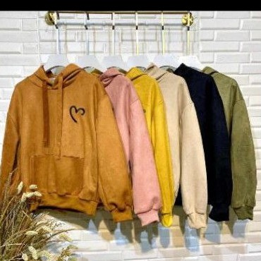 Jaket Suede Hoodie