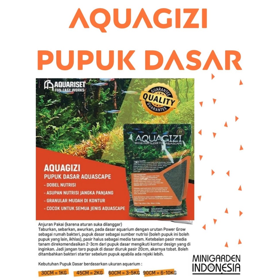 AQUA GIZI 1KG PUPUK DASAR AQUASCAPE AQUAGIZI AQUARISET