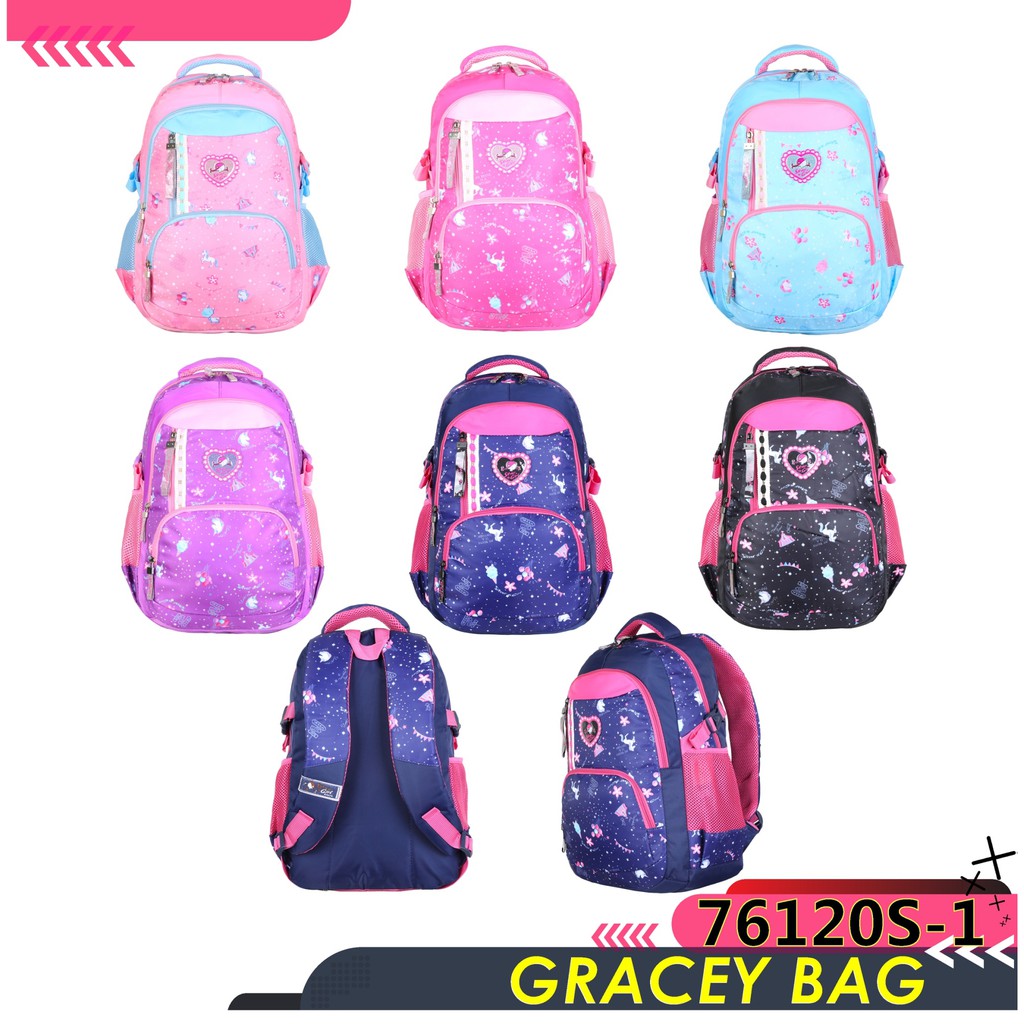 GB-76120S Tas Ransel Sekolah Anak Perempuan / Remaja Silvergirl by Alto