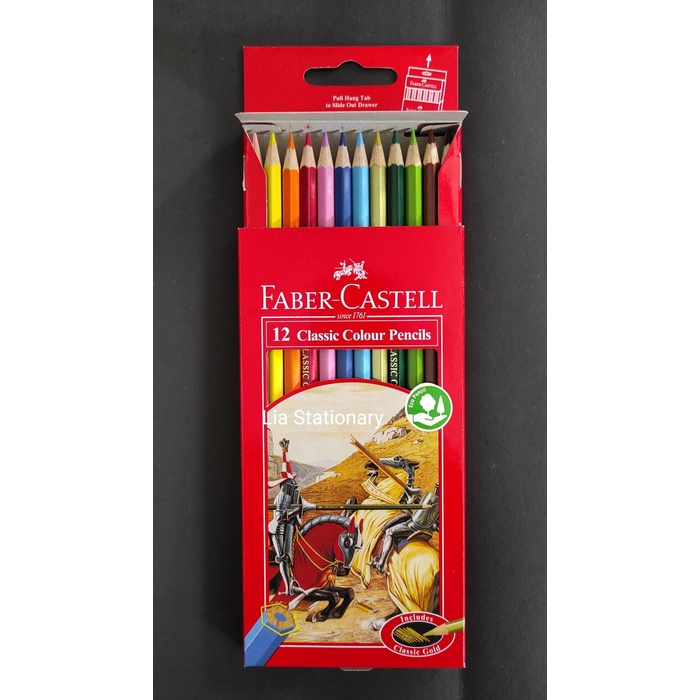 

Dijual Pensil Pencil Warna 12 Warna Panjang Faber Castell Limited