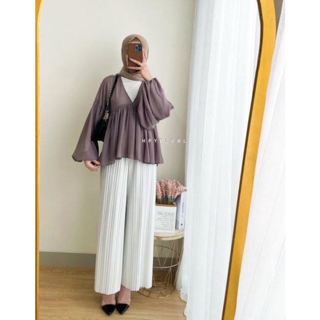 RESHA BLOUSE/BLOUSE CERUTI/BLOUSE MURAH