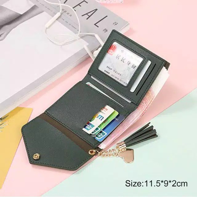 TIKTOK - DOMPET MADAM - Dompet Lipat Wanita Korea Fashion Batam