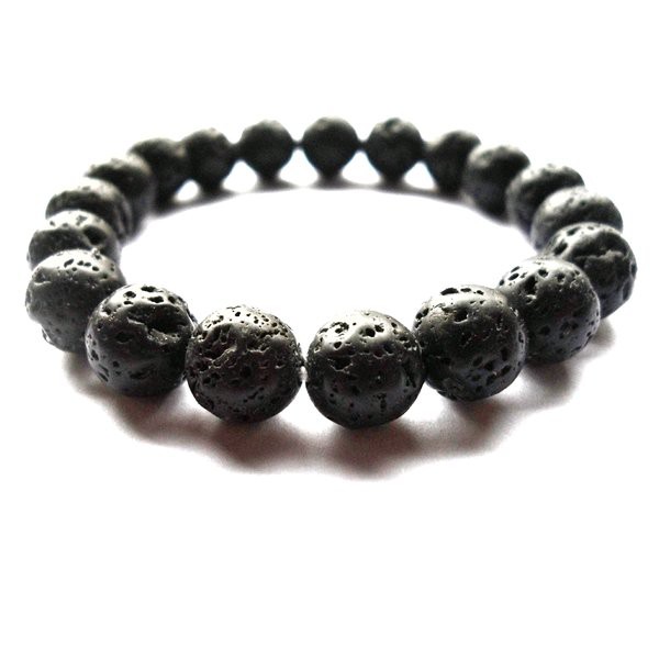 GELANG NATURAL BATU LAVA STONE GELANG METEOR BATU SATAM TERMURAH