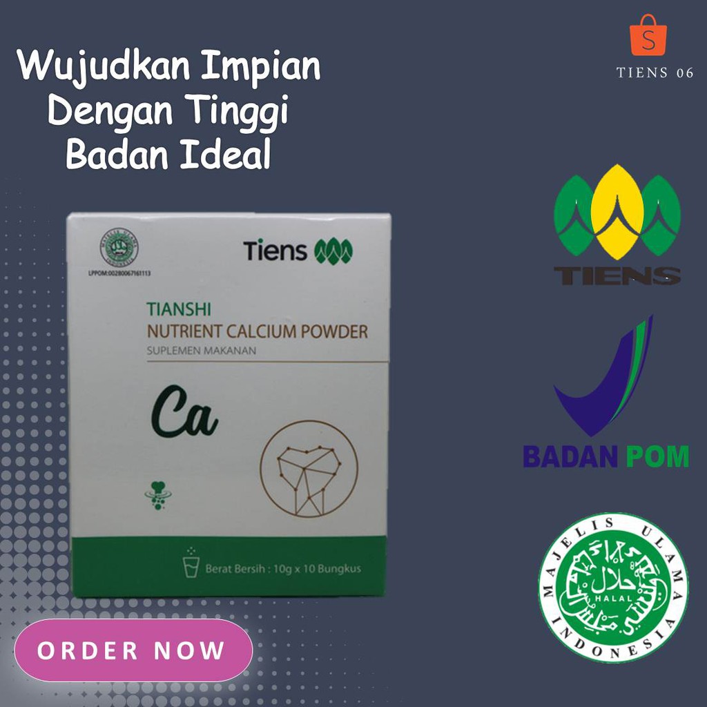 

Tianshi Nutrient Calcium Powder Susu Bubuk Tulang Susu Kalsium Pertumbuhan Peninggi Badan dewasa