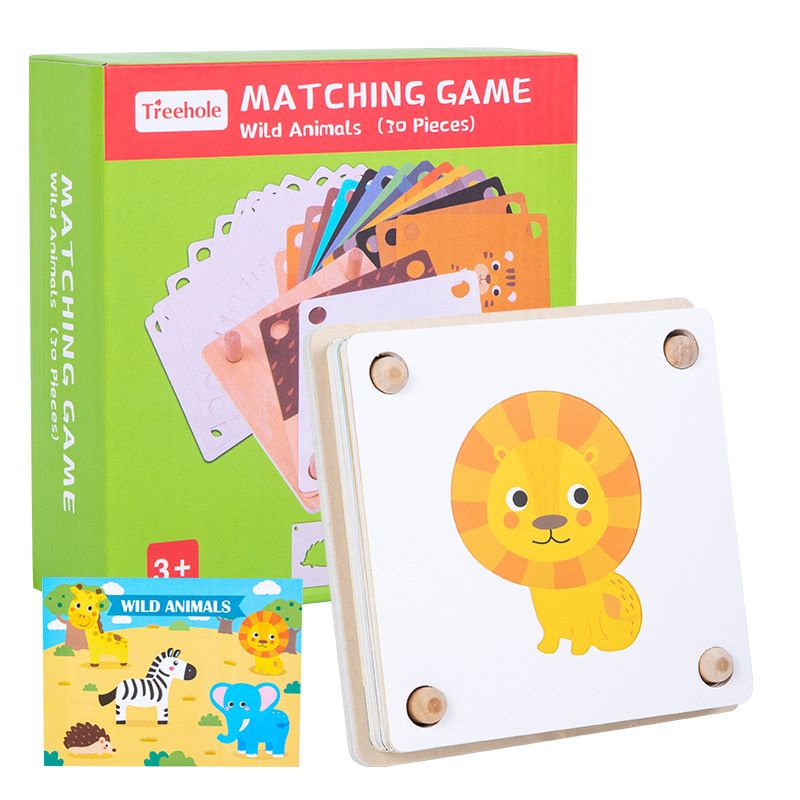 Mainan MATCHING GAME Mainan Edukasi Montessori Anak Wooden Puzzle Anak