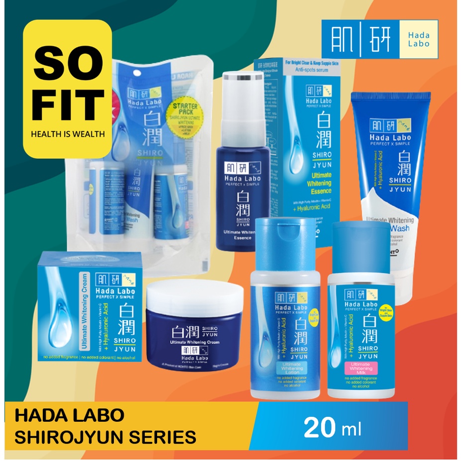 Hada Labo Shirojyun  Series / Hadalabo Skin Care / Perawatan Wajah / Pelembab Wajah