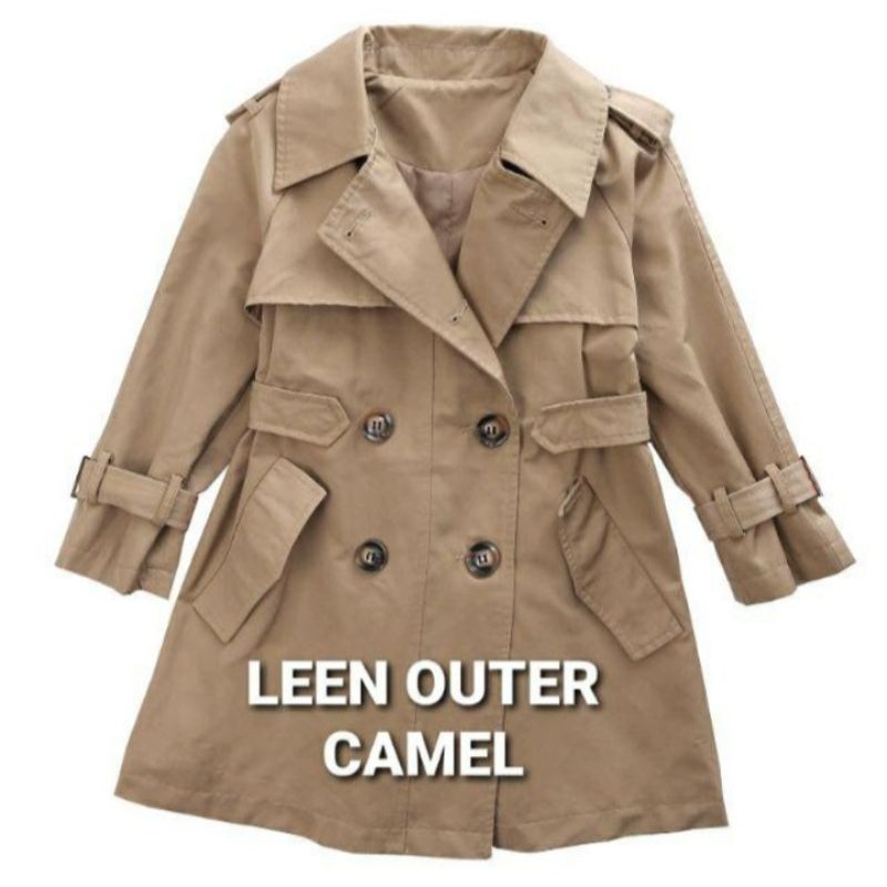 Coat Anak Perempuan/Jaket Anak Perempuan/Leen Outer Camel