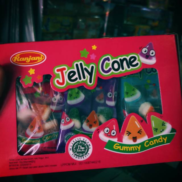 

Jelly Cone Permen Jelly / Permen Lucu/ Permen Karakter 30pcsx5gram