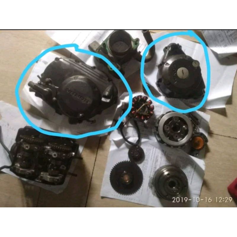 Blok kopling dan magnet Kanan Kiri CBR 150 old karbu thailand