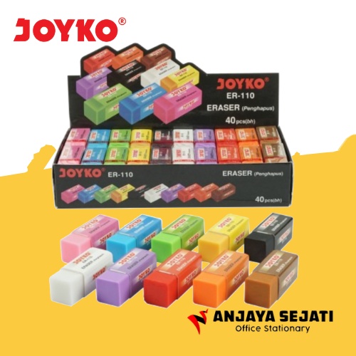 

Eraser | Penghapus Warna Joyko 110 Isi 40pcs