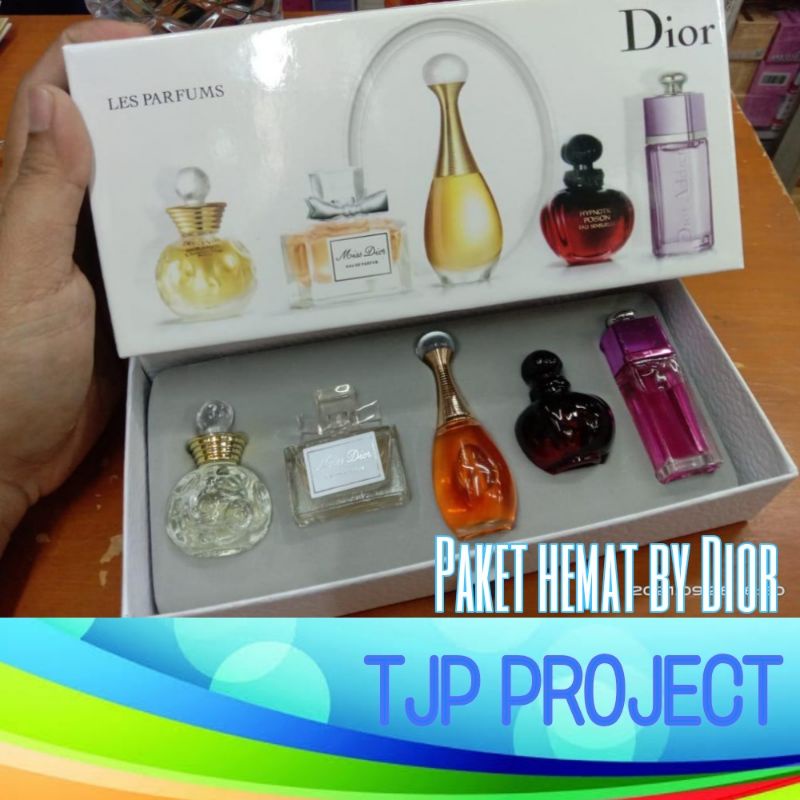 Paket Hemat Dior Miniatur Paris Set 5in1 Gift Set 5 in 1 - Isi 5pcs