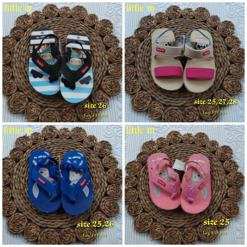 Sandal Jepit Anak NEVADA, DISNEY, HELLO KITTY, LITTLE PONY dan LITTLE M