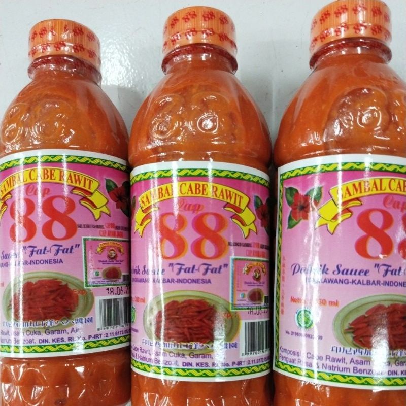 

Sambal Cabe Rawit 88/Sambal 88 fat fat/Sambal kalimantan