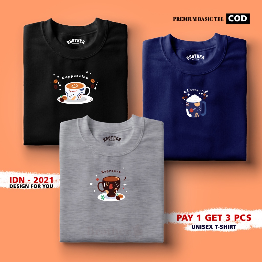 BUY 1 OR 3 PCS ( PROMO COD ) BROTHER STORE / Kaos Distro100% Catoon Combed 30s / ArticelBCLE