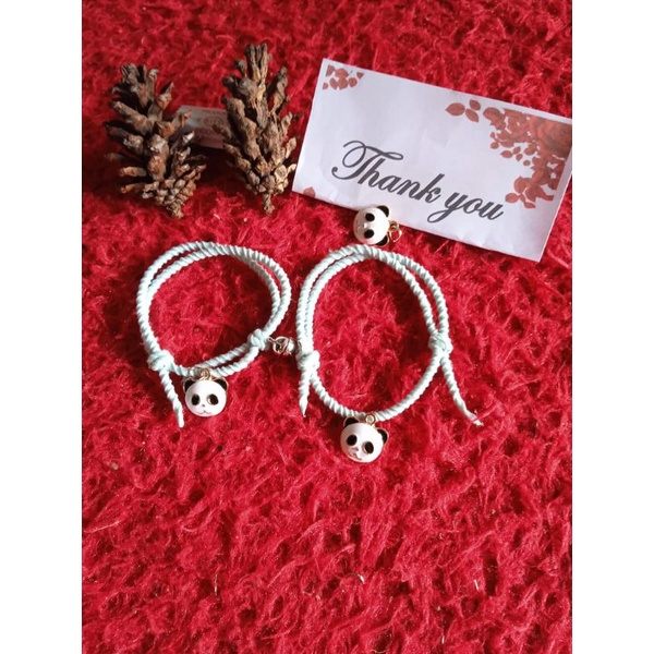 Gelang Couple / Gelang Desain Panda Curami Cinnamuroll