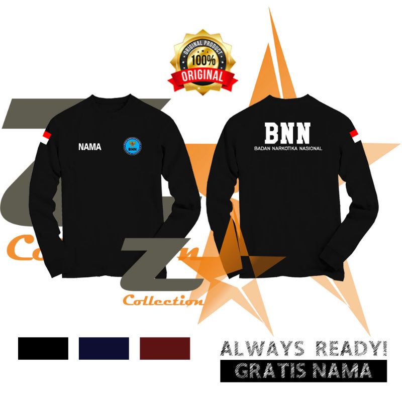 KAOS PANJANG BNN / TSHIRT BNN / KAOS KEMENTERIAN