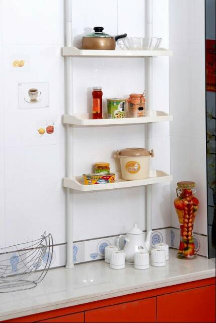 4 Layers Bathroom and Kitchen Storage Shelf AH-1859 -Small - Rak Kamar Mandi dan Dapur