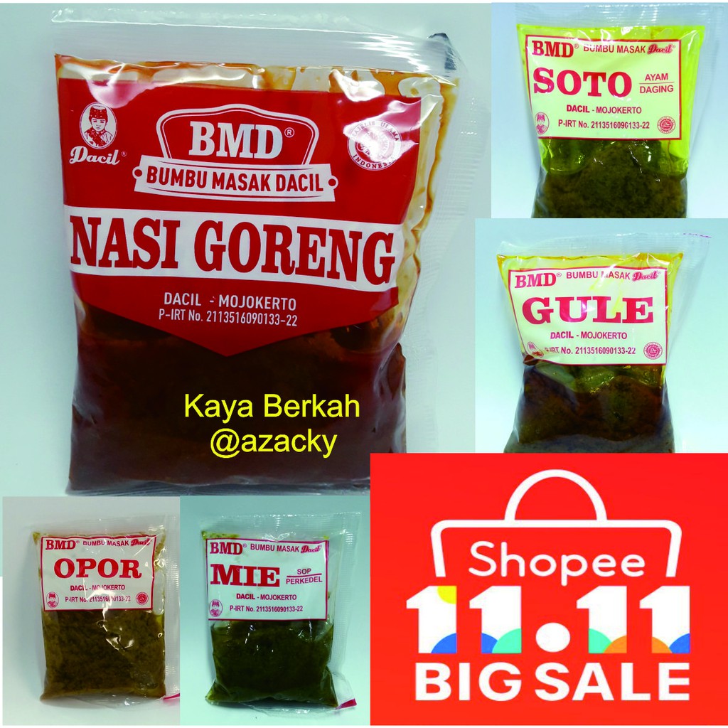 

Bumbu Nasi Goreng dari Bumbu Dapur masak instan Dacil legkap