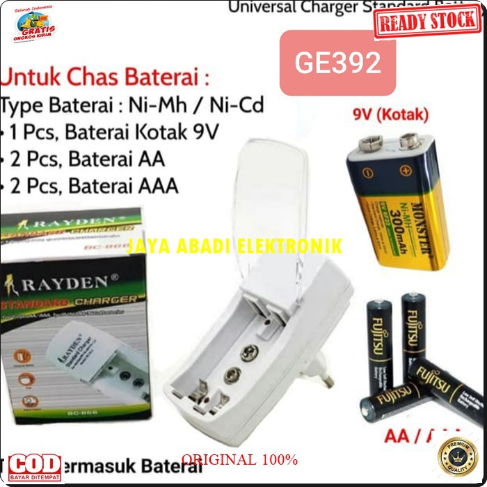 G392 Adaptor desktop cas charger baterai a2 a3 9v travel adapter desk adaptive charging cas casan baterry batu batere universal multi original aa aaa 9volt volt kotak G392  BISA 3 MACAM BATERAI cas AA / A2 AAA / A3 9V KOTAK 6F22  Ni-Mh Ni-Cd. Input : AC 2