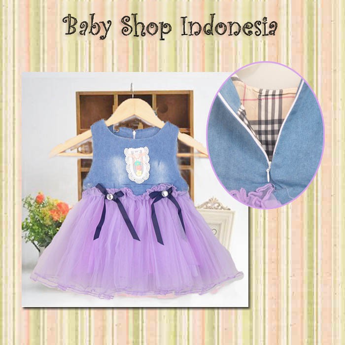 Dress Tutu Anak Dress Denim Anak Dress Tutu Bayi Dress Bayi Diamond Bow