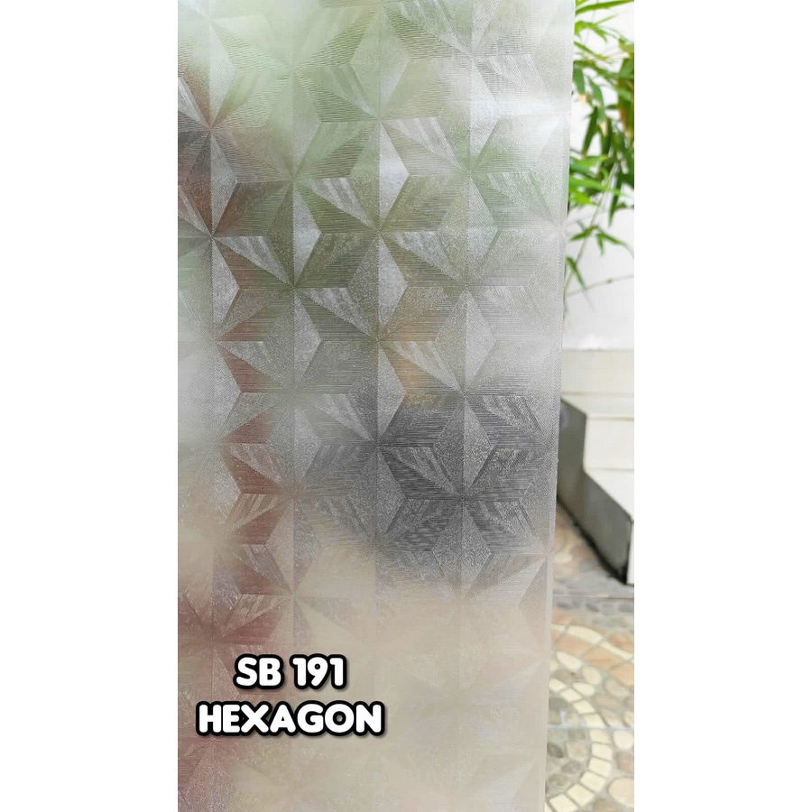 SUNBLAST KACA  SB 189 190 191 SUN BLAST MOTIF KIPAS KUBUS HEXAGON WALLPAPER STICKER STIKER DINDING STIKER KACA PINTU JENDELA DAPUR KAMAR MANDI