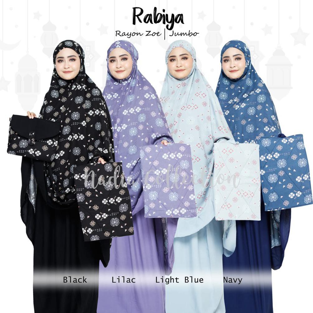 Rabiya mukena/mukena rayon zoe tebal adem/mukena dewasa ori Nadia Collection