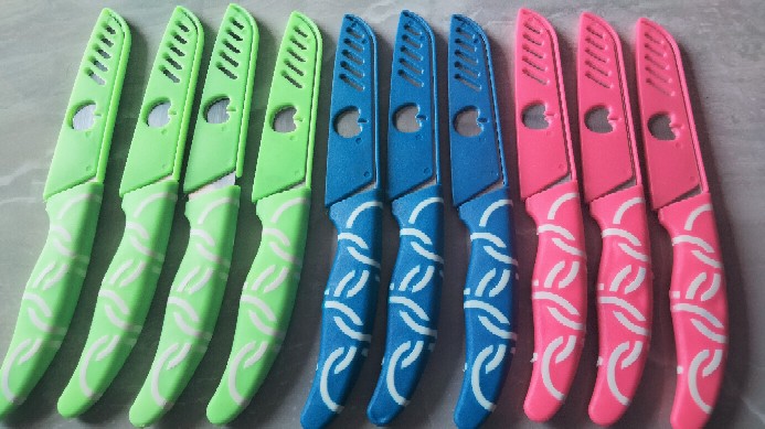 [bayar Di Tempat] Pisau Buah Dan Sayur Motif Apel Super Tajam Dapur Harga Termurah Kualitas Bagus