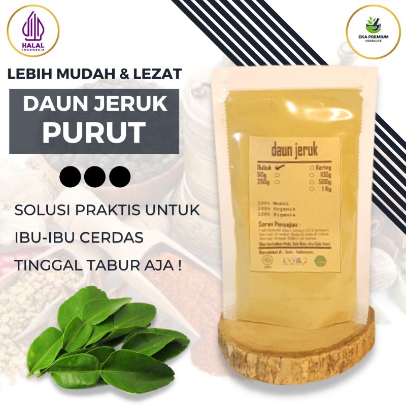 

Serbuk Daun Jeruk Purut Bubuk Bumbu Dapur Masak Halus Murni Rempah Rempah Asli Kemasan Kering Harum Wangi Penyedap Rasa Tanpa Pengawet 100 gr