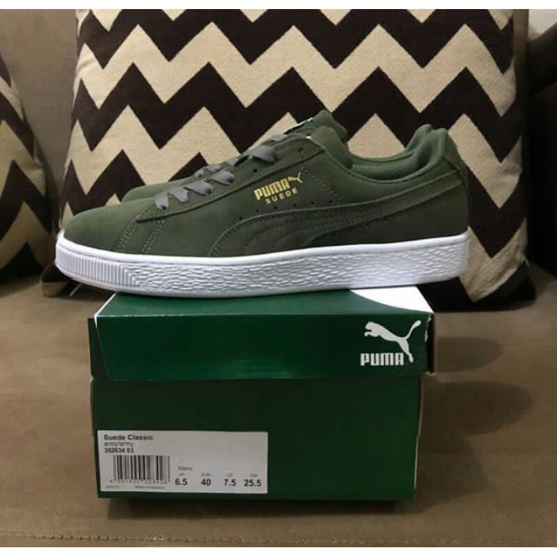 PUMA SUEDE CLASSIC OLIVE GREEN ORIGINAL